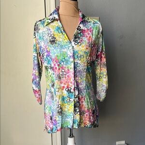 SnoSkins printed button shirt